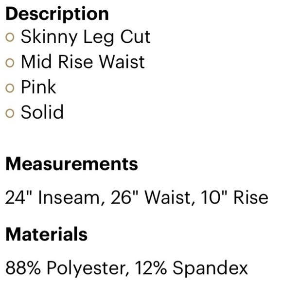 Apana size medium light pink lattice leggings - Picture 5 of 10